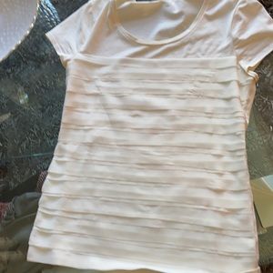 Banana Republic Ivory layered look blouse